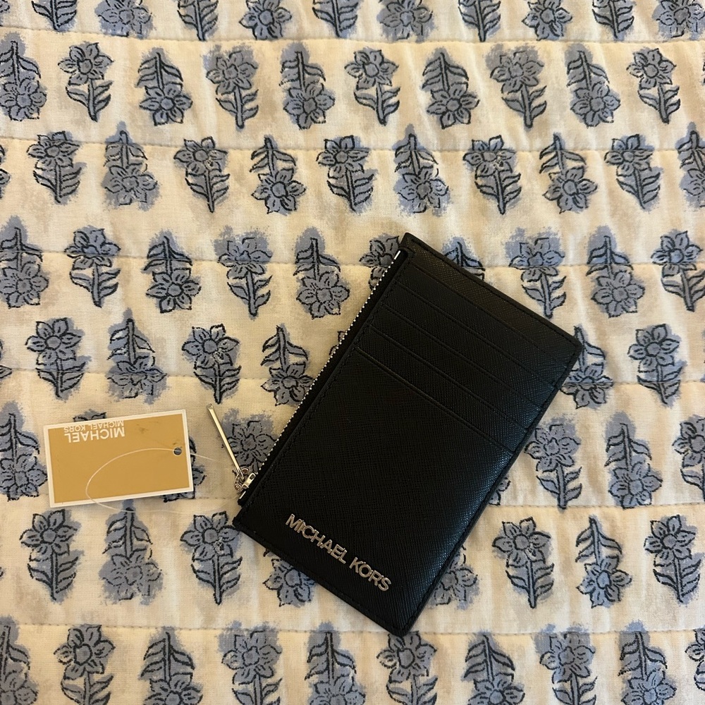 MICHAEL Michael Kors Black Key Card Holder